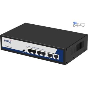 سوئیچ POE چهار پورت HRUI مدل HR900-AF-42N